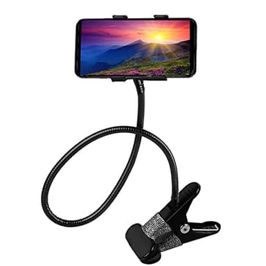 Moxamo Teléfono Móvil Soporte Cuello de Cisne Soporte Universal Soporte, Flexible Ajustable Brazo Largo Cuello de Cisne - Universal Pinza Soporte Teléfono de Clip para Smartphones Soporte Perezoso