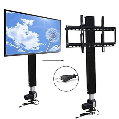 HarBin-Star Soporte eléctrico para TV Lift de altura regulable para montaje de 26 a 57 pulgadas con mando a distancia máx. 1000 N/80 kg