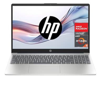 HP 15-fc0147ns - Ordenador portátil de 15.6" FHD (AMD Ryzen 5-7520U, 16 GB RAM, 1TB SSD, AMD Radeon Graphics, Sin Sistema operativo) Plata y Azul - Teclado QWERTY Español