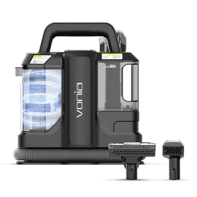 Vonia Aspiradora de Agua Tapiceria, Aspirador de alfombras 450W, Limpiador de Manchas y 11 kpa de Succión, Limpiador de sofás, Limpiador de Tapicería, Negro