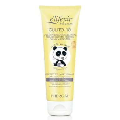 Elifexir Baby Care Culito 10 Crema Protectora de Pañal, Reduce Rojeces, Picores y Aísla de la Humedad, Hidrata y Calma, con Óxido de Zinc, 99% Ingredientes Naturales, Hipoalergénica, 75 ml