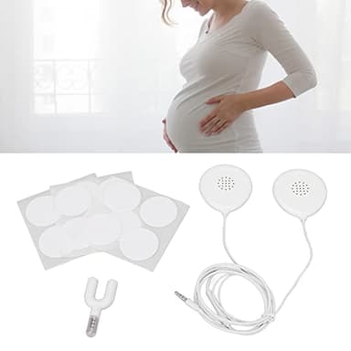 Prenatal Embarazada Auriculares, Embarazo Auriculares Baby Bump MúSica Auriculares Embarazo para Bebé en el Vientre Regalo para Mamá Embarazada