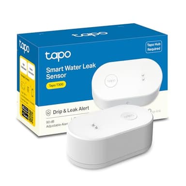 Tapo T300 – Sensor Inteligente de Fugas de Agua, clasificación IP66 a Prueba de Agua, Alarma de Fugas de 90 dB, Compatible con concentrador, Doble inducción