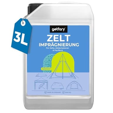 getfary Spray impermeabilizante para tiendas de campaña y pabellones 3L – Premium Spray On impregnación para exteriores