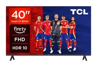 TCL 40SF540-40" FHD Smart TV - HDR & HLG-Dolby Audio-DTS Virtual X/DTS-HD-Metal Bezel-Less-Dual-Band WiFi 5-with Fire OS 7 System