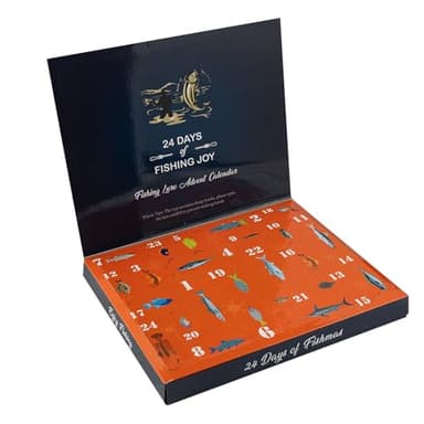 Calendario De Adviento De Para Navidad,Calendario De Adviento De 24 Días - Carnada Para Diaria En Agua Dulce Y Salada Para Festivales Regalos Esposo Novios Casa