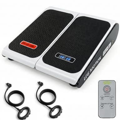 ECODE® Masajeador de Pies y Piernas con 10 Niveles de Vibración y Calor | Simulador de Pasos para Personas Mayores para Aliviar Dolor | Alivia Tobillos Hinchados