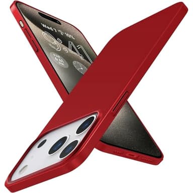 FAOMSEBS Funda Ultrafina para iPhone 17 Pro [Ultrafino como Si No Tuviera Carcasa] [Acabado Mate al Tacto] [Carga Inalámbrica] Funda Antigolpes Robusta Cubierta para Móvil iPhone 17 Pro Funda Slim