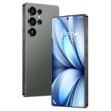 5G Smartphone S26 Ultra, 16GB 1TB, Batería De 8000 MAh, Android 14, Cámara Impermeable De 72MP 108MP, Pantalla De 7,3 Pulgadas, Desbloqueado Para Exteriores, Ranura Para 3 Tarjetas,Green-7.3 Inch