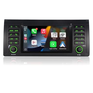 Pantalla para BMW E39 5 Series 7 Series E53 X5 M5 Radio con Inalámbrico CarPlay Android Auto