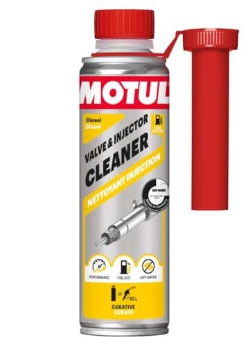 MOTUL Limpiador Válvulas e Inyectores Diésel, Aditivo Curativo para Motores Diésel, Rendimiento, Reduce Consumo y Emisiones, Ideal Antes de ITV, Valve & Injector Cleaner Diesel, 300 ml