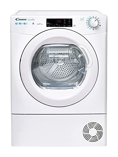 Candy Smart Pro CSOE H8A2TE S, Secadora Condensación, 8KG, Bomba Calor, Pantalla Smart Text, WiFi, App hOn, 7 Ciclos Cortos, Cajón Condensación 5L, Planchado Fácil, Inicio 24H, 67DB, Blanco