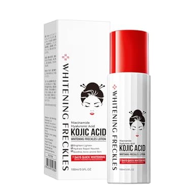 Crema Facial Con ácido Cójico Para Eliminar Manchas Oscuras - Loción Blanqueadora Y Correctora Para Todo Tipo De Piel - Pecas Y Manchas Solares - Hidratante Ligero Anti-Edad - 100ml