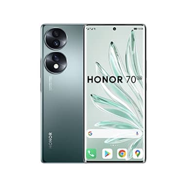HONOR 70 Smartphone, teléfono móvil 5G, SIM Libre Desbloqueado, 8+256GB, cámara Trasera Triple de 54 MP, Pantalla Curva OLED de 120 Hz de 6.67 Pulgadas, Android 12, 4800 mAh, Verde Esmeralda
