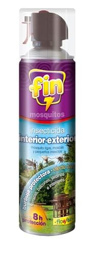 Flower Insecticida en Aerosol 650cc | Spray Efecto Barrera 8h contra Mosquitos y Moscas | Uso Interior y Exterior | Ideal para Hogar y Jardín | Insecticida Voladores