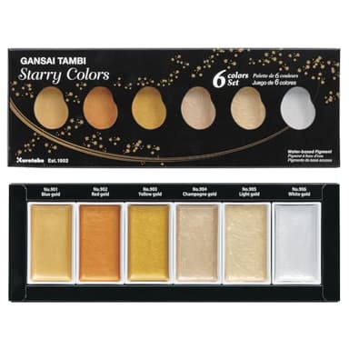 Kuretake Gansai Tambi Starry colors 6 color set