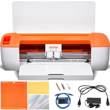 VEVOR Corte de Vinilo, Plotter de Corte con Conectividad Bluetooth, Compatible con iOS, Android, Windows y Mac, Diseños Enormes Incluidos, para Crear Tarjetas Personalizadas, Decoración del Hogar