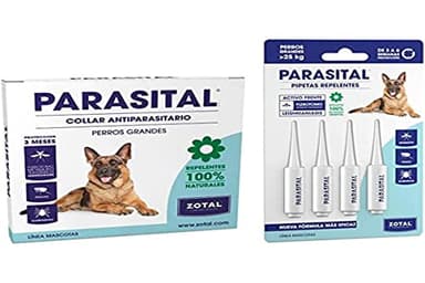 Zotal PARASITAL® Pack Collar Antiparasitario Perros Grandes + Pipeta Perros Grandes | Pack contra los parásitos externos en Mascotas | Ingredientes Activos Naturales | Marca