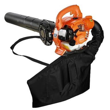 Soplador de hojas y aspiradora, aspiradora inalámbrica 3 en 1 de gasolina y trituradora de hojas de jardín con dos asas y bolsa, aspiradora de mano de 2 tiempos para limpieza de césped, polvo, garaje