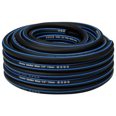 Fevone Manguera jardin 20 metros 13 mm 1/2 pulgadas, 4 capas, 25 bar, resistente y duradera, para exteriores, compresor, manguera de jardín flexible, resistente,Gurable