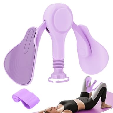 Ejercitador de Muslos y Suelo Pélvico para Mujeres Máquina de Ejercicio Interno de Piernas con Banda de Resistencia Kegel Trainer Tonificador de Glúteos y Musculatura Abdominal para Casa