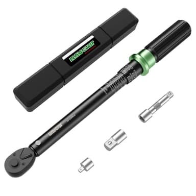 LLAVETOR Llave dinamométrica 3/8", 10-110 Nm Llave de Torque, Cabezal Reversible de 72T Llave Dinamometrica para Bicicleta, Moto, Cambiar Bujías de Coche (4PCS (10-110NM))