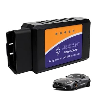BOULESENM Scanner Obd2,OBD2 Bluetooth Diagnosis Coche,Diagnosis Coche Multimarca,Escaner para Coches,para Todos los vehículos de protocolo OBDII,Detector Fallos Cóche,Scaners para Cóches