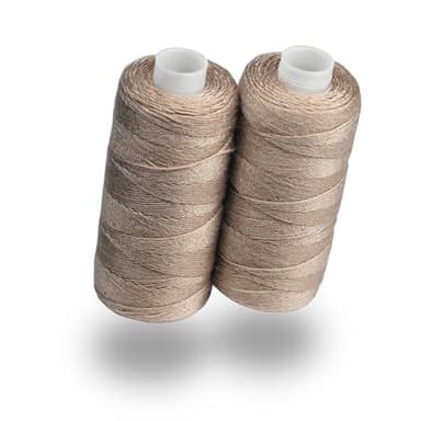 Lialina Hilo vaquero para máquina de coser [2 x 150 m] – Oeko-Tex – Costuras como en el original – Juego de hilo de coser para vaqueros extra fuerte n.º 36 – Hilo vaquero para máquina de coser