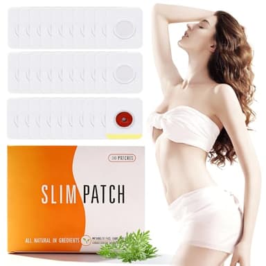 30 Parches Corporales para Abdomen,Cintura y Piernas - Moldeado Natural,Redefinición de Contornos,Cuidado de la Figura - Uso Diario, Absorción Rápida,Para Hombre y Mujer ﻿