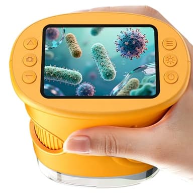 1000X Portatil Digital Microscopio Niños: Magnifying Glass para 2.0" IPS Pantalla - Regalo Original 4-12 Años Niña Infantil - Lupas Gran Aumento con Luz - Ciencia Experimentos Juguetes Rosa