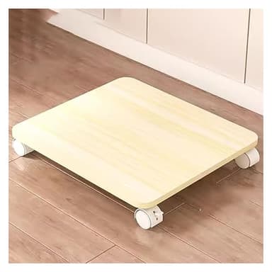 Soporte móvil para impresora con ruedas de bloqueo, estante para impresora debajo del escritorio, carrito de impresora compacto para oficina en casa, estante de impresora compacto (amarillo G-50 x 45)