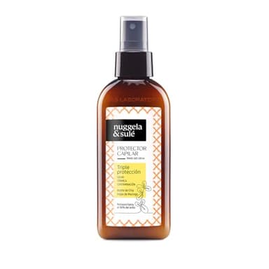 Nuggela & Sulé Protector Capilar - Triple Protección: Solar, Térmica y contra la Contaminación. Con Aceite de Chía 100% Orgánico y Natural. 1 x 100 ml Formato Viaje