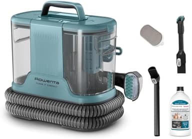 Rowenta Clean It Compact, Aspirador de tapicerías, Limpiador de manchas y moquetas, Suciedad de mascotas, Potencia de 400 W, Portátil multiusos, Rápido y fácil, Diseño Compacto, IN3021F0