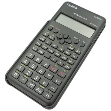 Casio FX-82MS-2-S-MH Calculadora Cientifica de 240 Funciones con Pantalla de 2 Lineas, Negro, Med