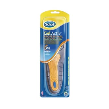Scholl Plantillas Gel Activ Profesional para mujer, para calzado trabajo, absorción de impactos y amortiguación, talla 35.5 - 40.5, 1 par (2 plantillas)