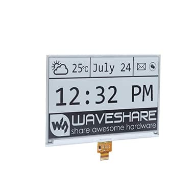 Pantalla de tinta electrónica 640 x 384 de 7,5 pulgadas para 2B/3B/3B +/Zero, interfaz SPI de monitor de pantalla de papel electrónico, tableta PC, computadora, herramientas de