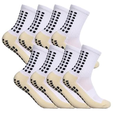 4 pares de calcetines antideslizantes de fútbol, calcetín antideslizante, gruesos, transpirables, para fútbol, yoga y senderismo, tallas 38-45