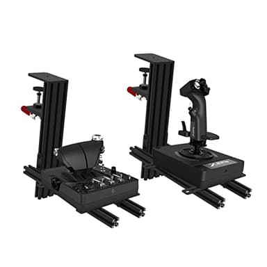 Hikig Paquete de 2 Soportes de Escritorio para The Flight Sim Joystick Hotas Compatible con Logitech X52/X52 Pro/X56/X56 Rhino,Thrustmaster T-Flight Hotas/T.16000M Hotas/TCA Officer Pack, VKB Hotas