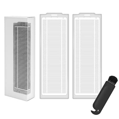 2 Filtros HEPA de Repuesto para Xiaomi Mi Robot Vacuum Mop – Compatible con S12, S10EU, Mop 2S, 2P, 2 Pro – Kit de Recambios para Aspiradora Robot (Pack de 2) (2)