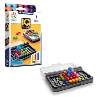 Smart Games - IQ Puzzler Pro | Rompecabezas Niños Y Rompecabezas Adultos Con 120 Desafíos | Juegos De Mesa Niños 6 Años O Más | Regalo Niño 6 Años Para 1 Jugador
