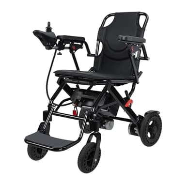 Haibinsuo Silla de ruedas eléctrica plegable ligera para adultos, motor de 500 W, rango de 12 millas, scooter de movilidad portátil con diseño antiinclinación para adultos, ancianos, personas mayores