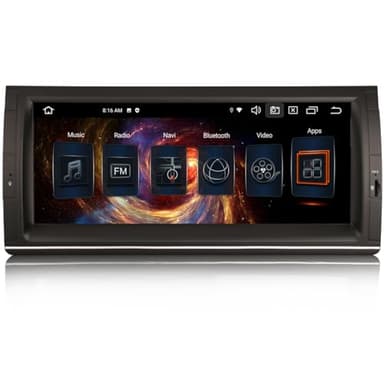 Octa Core 10,25 Pulgadas Android 14 Autoradio Estéreo de Automóvil para BMW 5er X5 E53 Sat Nav Dab+Radio Carplay Bluetooth WiFi SWC TDT GPS DSP