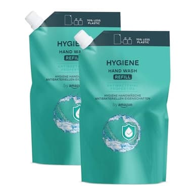 by Amazon Recambio de jabón de manos higiénico, 2 x 1000 ml