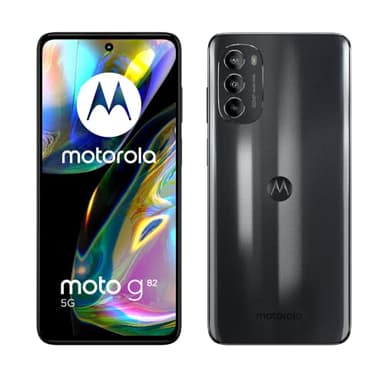 Motorola Moto G82, Pantalla OLED de 6.6 pulgadas 120 Hz, Sistema de cámara OIS 50 MP, Dolby Atmos, Altavoces estéreo, Batería 5000 mAh, 5G, Procesador Snapdragon 695, SIM Dual, Color Gris, 6/128 GB