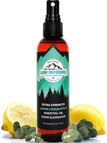Desodorante de Pies y Zapatos en Aerosol - Eliminador de Olores - Fuerza Extra - Eucalyptus Lemongrass - Lumi Outdoors