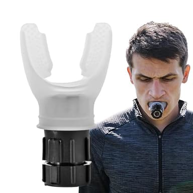 Paodduk Ejercitador de capacidad pulmonar,Dispositivo de ejercicio pulmonar | Entrenador pulmonar para reforzar - Entrenador pulmonar de respiración portátil para adultos con perilla de intensidad