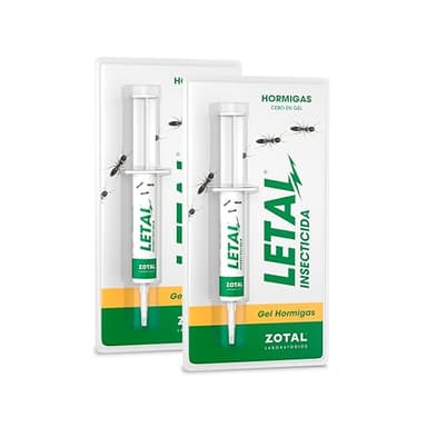 ZOTAL Gel Anti Hormigas - Pack 2 Unidades - Insecticida en Jeringuilla Efecto Retardado para Eliminar Colonias y Nidos