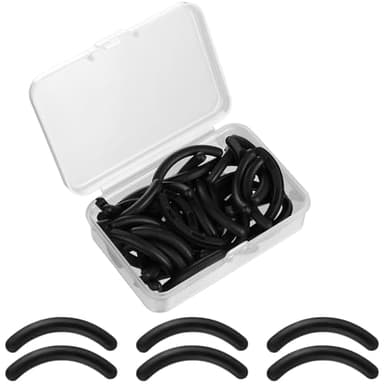 BUTBU Relleno de Rizador de Pestañas Almohadilla, 50 PCS Negro Almohadillas de Repuesto para Rizador de Pestañas, Gomas de Repuesto para el Rizad-or de Pestañas Classic, para Rizad-or de Pestañas