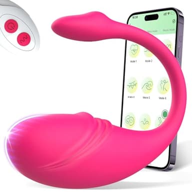 Vibrador Mando Distancia Juguetes Eroticos Vibradorador Mujer Juguetes Sexuales Vibradores Control Remoto App, Huevo Sex Toys Portátil Consolador Silencioso Estimulador Bluetooth para Mujeres Bragas