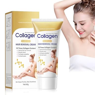 Crema depilatoria para zonas íntimas, brazos y piernas, 60 g, crema de depilación para zona íntima, suave y no irritante, adecuada para axilas/piernas/brazos/zona del bikini, unisex